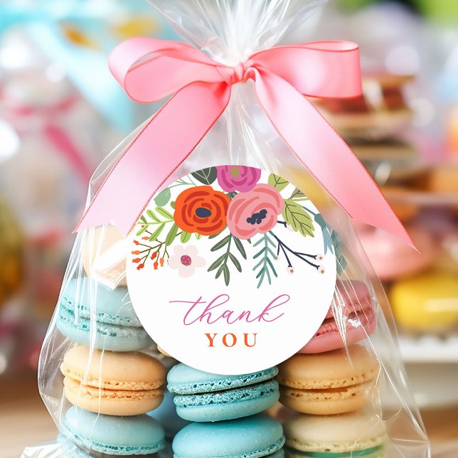 Adesivo Bebê no Bloom Bright Chá de fraldas Floral (Criador carregado)