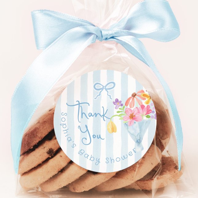 Adesivo Bebê no Sangue Blue Whimsical Tnank (Criador carregado)