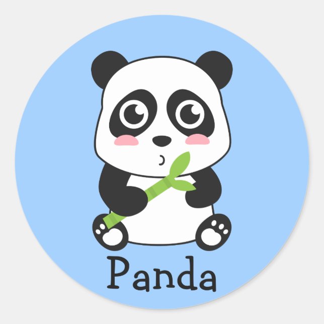 Adesivo Bebê Panda Fofo e Aconchegante (Frente)