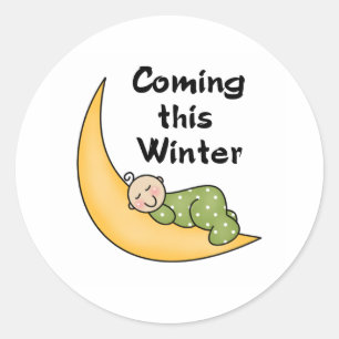 Adesivo Bebê que vem este inverno