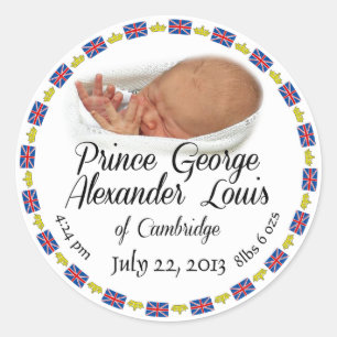 Adesivo Bebê real - príncipe George Alexander Louis