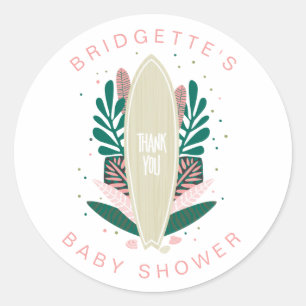 Adesivo Bebê Rosa No Conselho Obrigado Clássico Vinheta Re