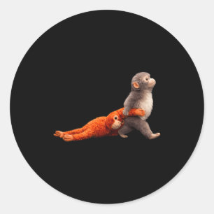 Adesivo Bebê soco engraçado sozinho macaco fofo time de br