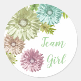 Adesivo Bebê Verde Em Bloom Brunch Chá Team Girl