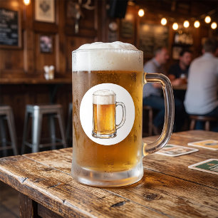 Adesivo Bebedor de Caneca de Cerveja Fria Espumante