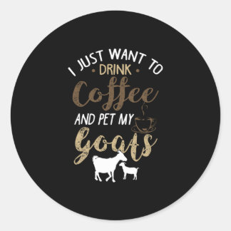 Adesivo Beber café com cabras