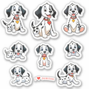 Adesivo Bebês Dalmatianos - Artigos de papelaria