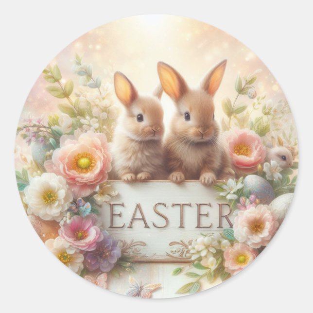 Adesivo Bebês de Páscoa Adoráveis (Frente)
