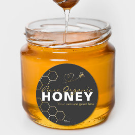 Adesivo Bebês Dourados de mel moderno preto