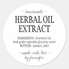 Adesivo Bebida caseira Cream White Óleo de Plantas