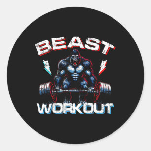 Adesivo Bebida Silverback Piadas Gym Gorilla Workou