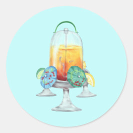 Adesivo Bebida Tropical Chique para Galinhas