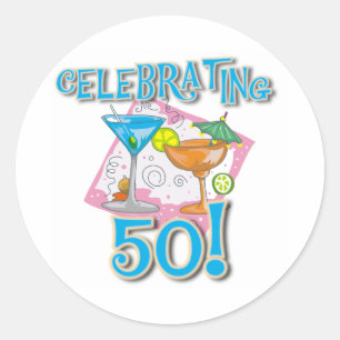 Adesivo Bebidas tropicais que comemoram 50