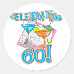 Adesivo Bebidas tropicais que comemoram 60