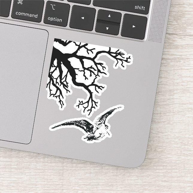 Adesivo Beccaccia em volo (Detalhe)