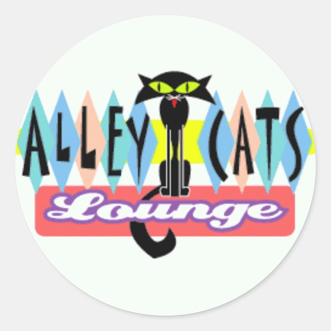 Adesivo "Beco Cat Lounge" (Frente)