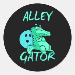Adesivo Beco Gator Boliche Engraçado Camisa