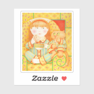 Adesivo BEDTIME SNACK 3" Vinheta de vinilo