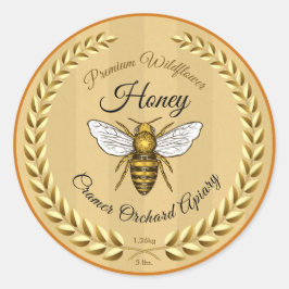 Adesivo Bee e Garland Amber Honey