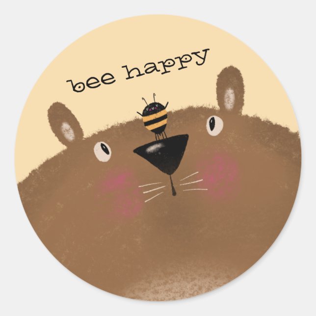 Adesivo Bee Happy (Frente)