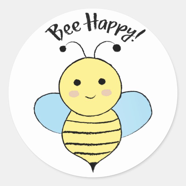 Adesivo Bee Happy (Frente)