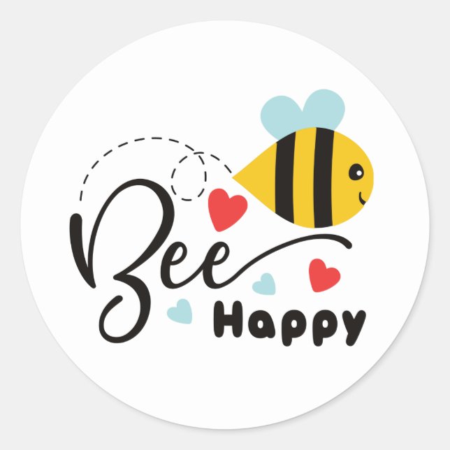 Adesivo Bee Happy (Frente)