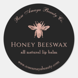 Adesivo Bee Honey Beeswax Rosa Beleza Dourada Cosmética