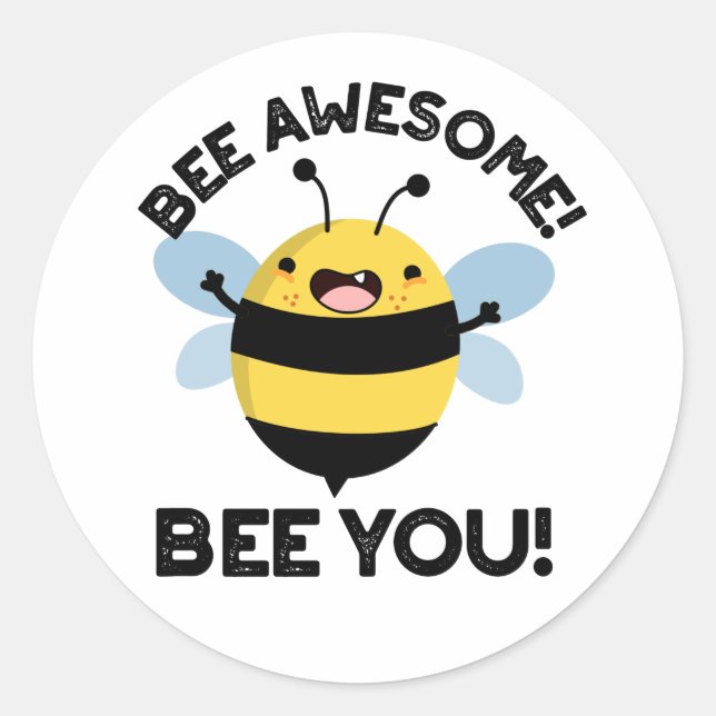 Adesivo Bee Incrível Bee Você Insetos Positivos (Frente)