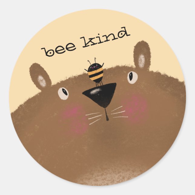 Adesivo Bee Kind (Frente)