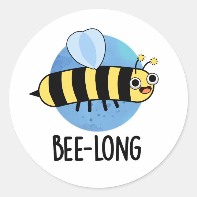 Adesivo Bee-Long Insett Bee Pun (Frente)