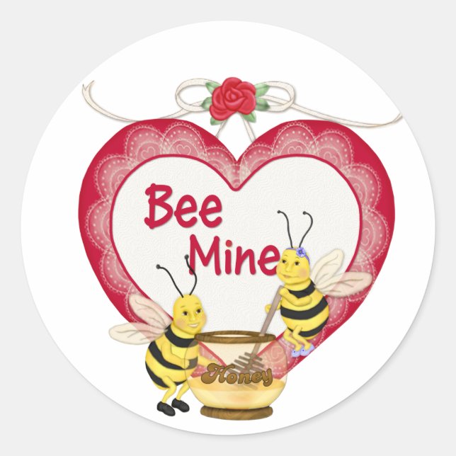 Adesivo Bee Mine Honey (Frente)