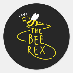 Adesivo Bee Rex Dinossaur Sentindo Mulheres Novelentas Eng