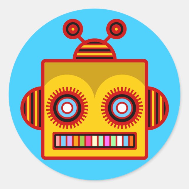 Adesivo Bee Robot BickSticker (Frente)