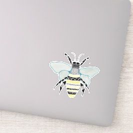 Adesivo Bee Vinyl Cut Sticker Zen Doodle