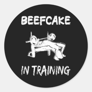 Adesivo Beefcake em treinamento de ginástica musculatura e