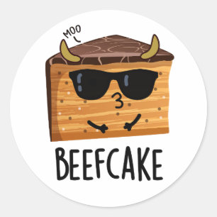 Adesivo Beefcake Funny Pun