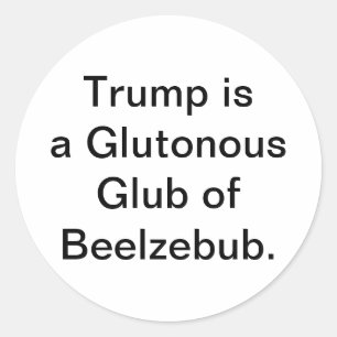 Adesivo Beelzebub Glutão Trump Hankamer Artjunkhaus Yum