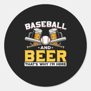 Adesivo Beer Drinker Baseball Beball Humor Aniversário
