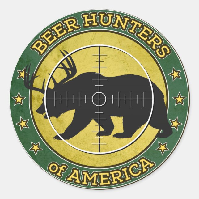 Adesivo Beer Hunters of America (logótipo da Beer Hunters  (Frente)