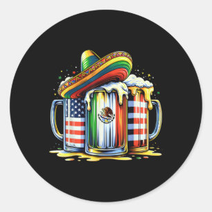 Adesivo Beer Mexicano Bandeira Cinco De Mayo Partido Beben