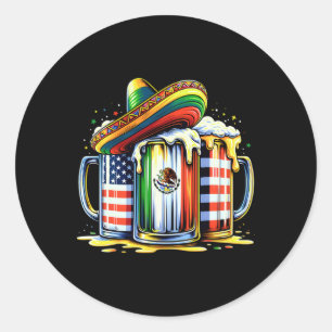 Adesivo Beer Mexicano Bandeira Cinco De Mayo Partido Beben