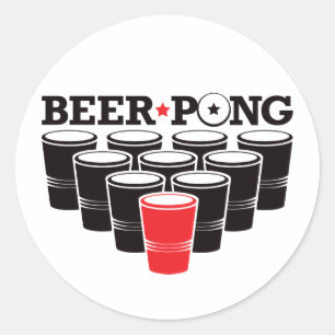Adesivo Beer Pong Basic - Vermelho