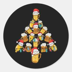 Adesivo Beer Xmas Tree Ornaments Natal - Bebendo de Férias