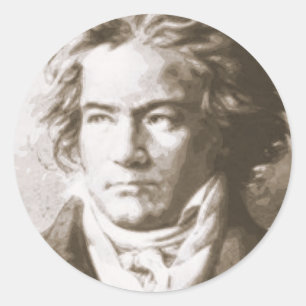 Adesivo Beethoven Na Sepia