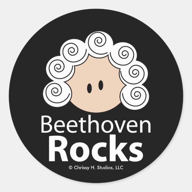 Adesivo Beethoven Rocks Beethoven Sticker 20 Pack (Frente)
