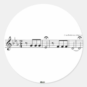Adesivo Beethoven Symphony No. 5 Stickers