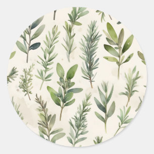 Adesivo bege pálido com erva verde macia