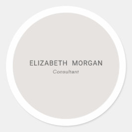 Adesivo Beige de Cinza Mínima Moderna