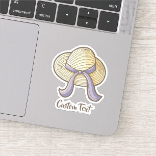 Adesivo Beige do Chapéu de Palha