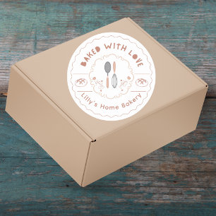 Adesivo Beige Home Bakery Sticker